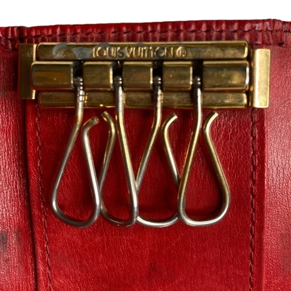Louis Vuitton Red Epi Leather Key Wallet